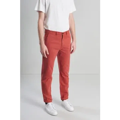 L'exception Paris Brick Red Chino Twill Trousers