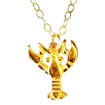 Lexi Jewelry Women's Gold Lucky Lobster Necklace
