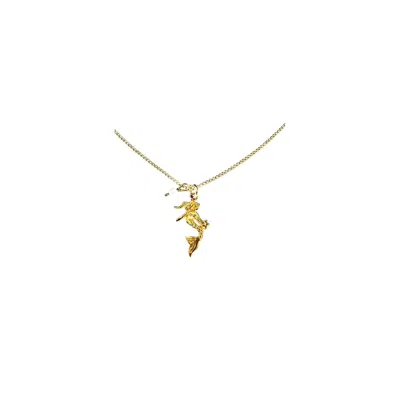 Lexi Jewelry Women's Gold Miss Mermaid Charm Necklace