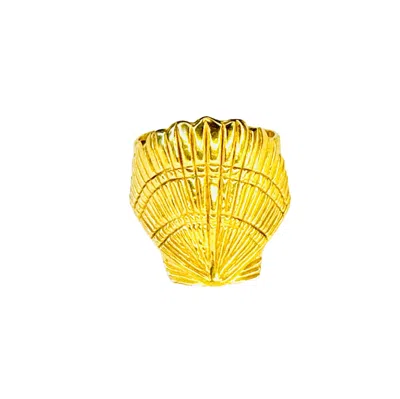 Lexi Jewelry Women's Gold Scallop Shell Ariel Ring
