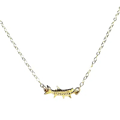 Lexi Jewelry Women's Gold Tarpon Fish Necklace In Metallic