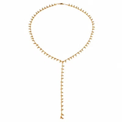 Lexi Jewelry Women's Golden Bolitas Lariat Y Necklace
