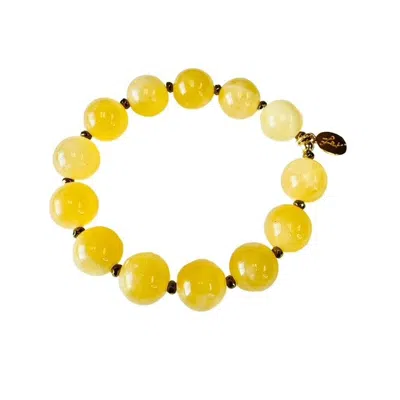 Lexi Jewelry Women's Golden Glow Yellow Calcite Bracelet