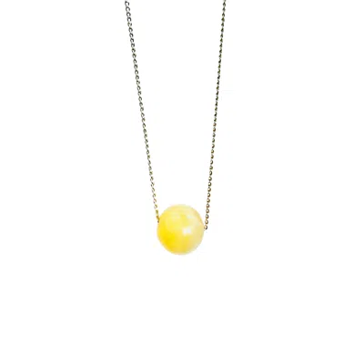 Lexi Jewelry Women's Golden Glow Yellow Calcite Necklace