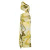 Studio Lexi Women's Green Zaniah Dress Sage Liquify Print In Green