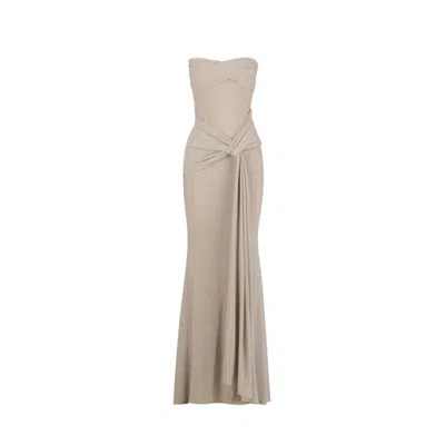 Studio Lexi Women's Neutrals Tiffany Dress - Champagne In White