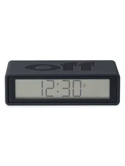 Lexon Kids' Flip+ Radio Controlled Reversible Lcd Alarm Clock In Dark Grey