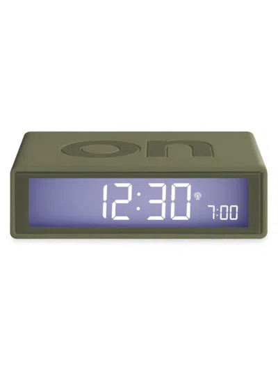 Lexon Kids' Flip+ Radio Controlled Reversible Lcd Alarm Clock In Green