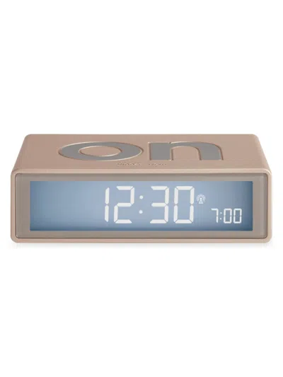 Lexon Kids' Flip+ Radio Controlled Reversible Lcd Alarm Clock In Soft Gold