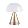 Lexon Mina L Portable Bluetooth Speaker Led Lamp In Gold