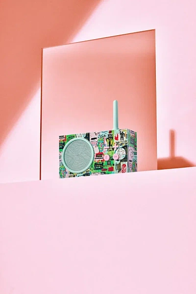 Lexon X Jean-michel Basquiat Tykho 3 Fm Radio & Bluetooth Speaker In In Italian At Urban Outfitters In Green