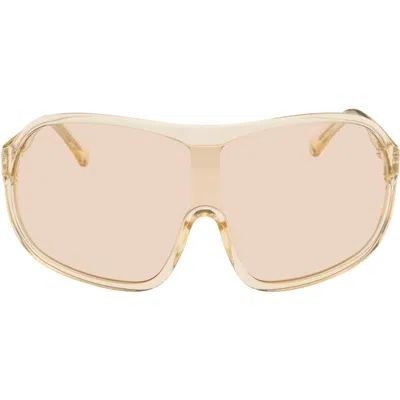 Lexxola Beige Orielle Sunglasses In Sand & Peach