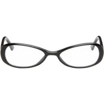 Lexxola Black Kiki Glasses In Black & Clear