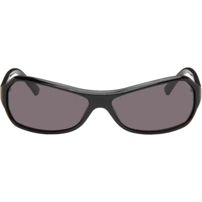 Lexxola Black Raye Sunglasses In Black & Black