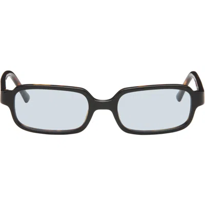 Lexxola Brown Jody Sunglasses In Midnight Tort & Blue