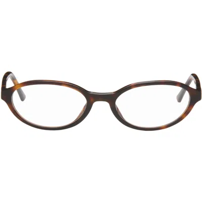 Lexxola Brown Mila Glasses In Dark Tort & Clear