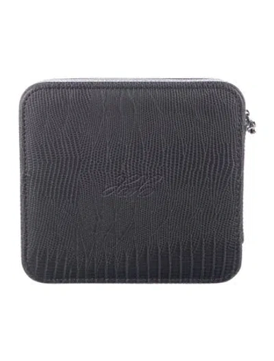 Pre-owned Lexxola Leather Cosmetic Bag In Grey