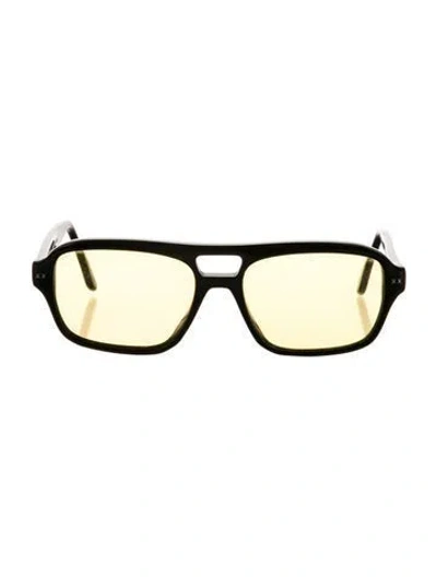 Pre-owned Lexxola Square Gradient Sunglasses In Black