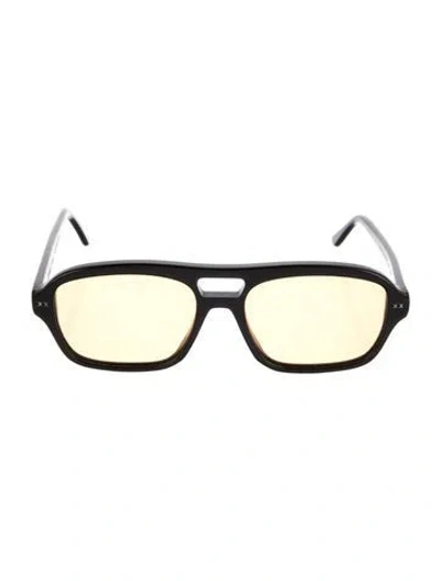 Pre-owned Lexxola Square Gradient Sunglasses In Black