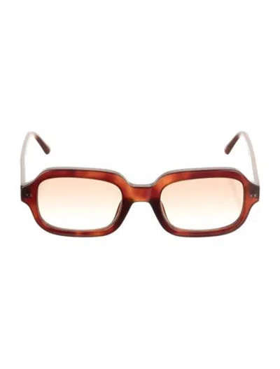 Pre-owned Lexxola Square Gradient Sunglasses In Brown
