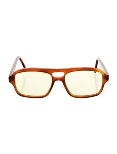 Pre-owned Lexxola Square Tinted Sunglasses In Brown