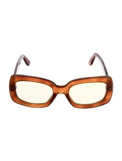 Pre-owned Lexxola Square Tinted Sunglasses In Brown