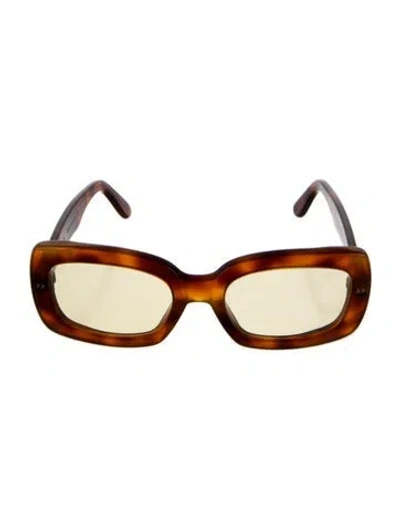 Pre-owned Lexxola Square Tinted Sunglasses In Brown