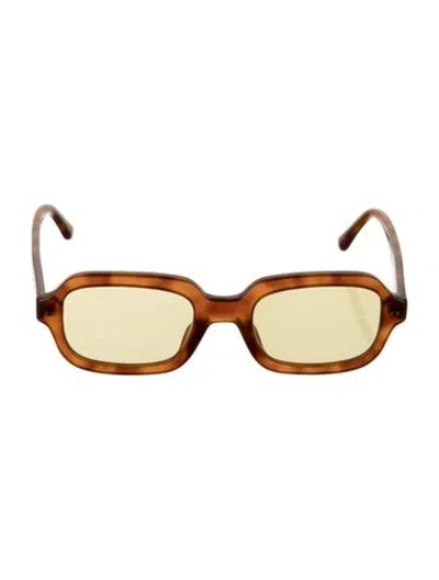 Pre-owned Lexxola Square Tinted Sunglasses In Brown