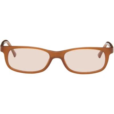 Lexxola Tan Suki Sunglasses In Amber & Ochre