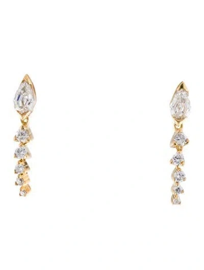 Pre-owned Leya Lab-grown Diamond Drop Earrings In Multi