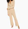Leyden Textured Button-front Bodysuit In Beige In Beige