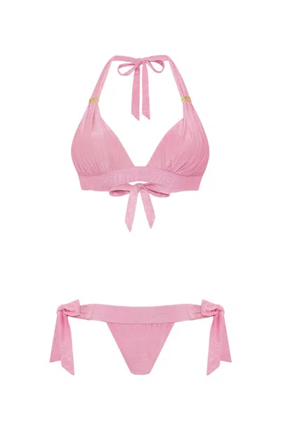 Leyla Maya Women's Annie & Natasha Bikini Set - Pink Mist