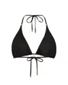 Leyla Maya Women's Black Millie Bikini Top - Ebony Shimmer In Black