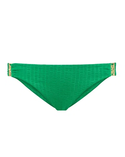 Leyla Maya Women's Green Kate Bikini Bottoms - Emerald Sea