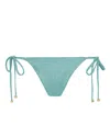 Leyla Maya Women's Green Millie Bikini Bottoms - Aqua Mist In Blue