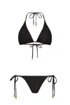 Leyla Maya Women's Millie Bikini Set - Black In Black