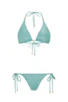 Leyla Maya Women's Millie Bikini Set - Mint Green In Green