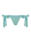 Leyla Maya Women's Natasha Thong Bikini Knickers - Mint Green In Blue