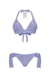 Leyla Maya Women's Purple Annie & Ginny Bikini Set - Lavender Mist In Blue