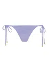Leyla Maya Women's Purple Millie Bikini Bottoms - Lavender Mist In Animal Print
