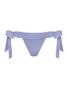 Leyla Maya Women's Purple Natasha Thong Bikini Knickers - Lilac In Blue