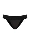 Leyla Maya Women's Sevi Bikini Bottoms - Black In Black