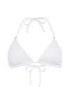 Leyla Maya Women's Sevi Triangle Bikini Top - White In White