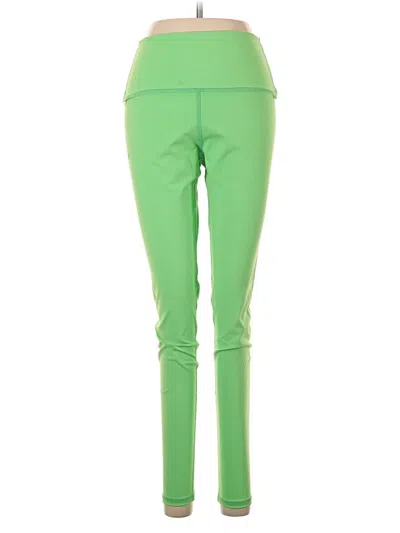 Pre-owned Lezat Active Pants In Green