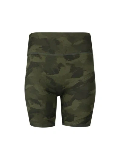 Lezat Ada Organic Cotton Bike Short With Seam In Green