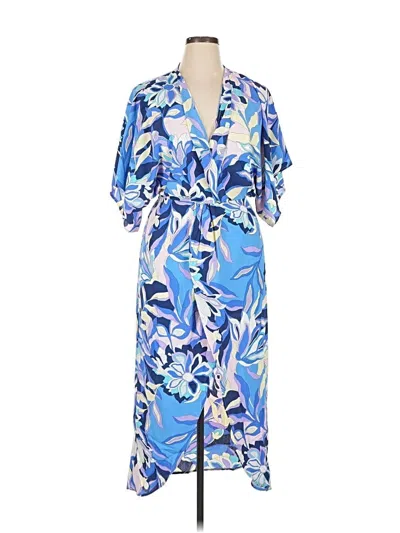 Pre-owned Lezat Casual Dress In Blue