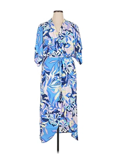 Pre-owned Lezat Casual Dress In Blue