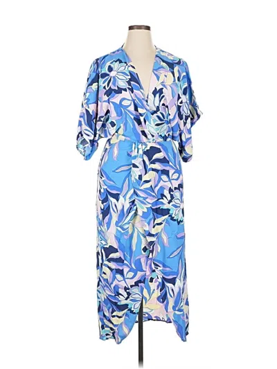 Pre-owned Lezat Casual Dress In Blue