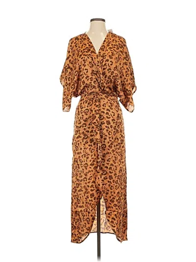 Lezat Casual Dress In Brown