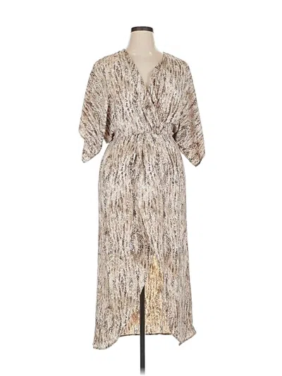 Lezat Casual Dress In Brown